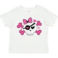 thumbnail image 3 of Inktastic Girl Pirate Skull Valentine Girls Toddler T-Shirt, 3 of 5