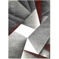 thumbnail image 2 of HR Triangle Boxes Thick Soft Plush 3D Textured Ruh 5' x 7' Area Rugs, Lava and Multicolor, 2 of 7