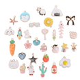 thumbnail image 2 of Accesorios de colgantes para manualidades, 30 Uds., diferentes patrones, suministros de aleación para fabricación de joyas, accesorios para colgantes artesanales, parte superior de la línea Jadeshay  A, 2 of 8