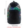 thumbnail image 4 of Los niños varan el cierre portátil de la cremallera de la mochila del juguete de la playa de la malla del bolso sin bolas, 4 of 7