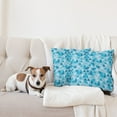 thumbnail image 4 of Ambesonne Blue Throw Pillow Cover 2 Pack, Geometric Triangles Mosaic, 24", Blue Sky Blue Pale Blue, 4 of 5