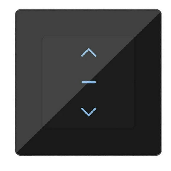 WiFi Smart Curtain Switch Touch Design black EU Plug