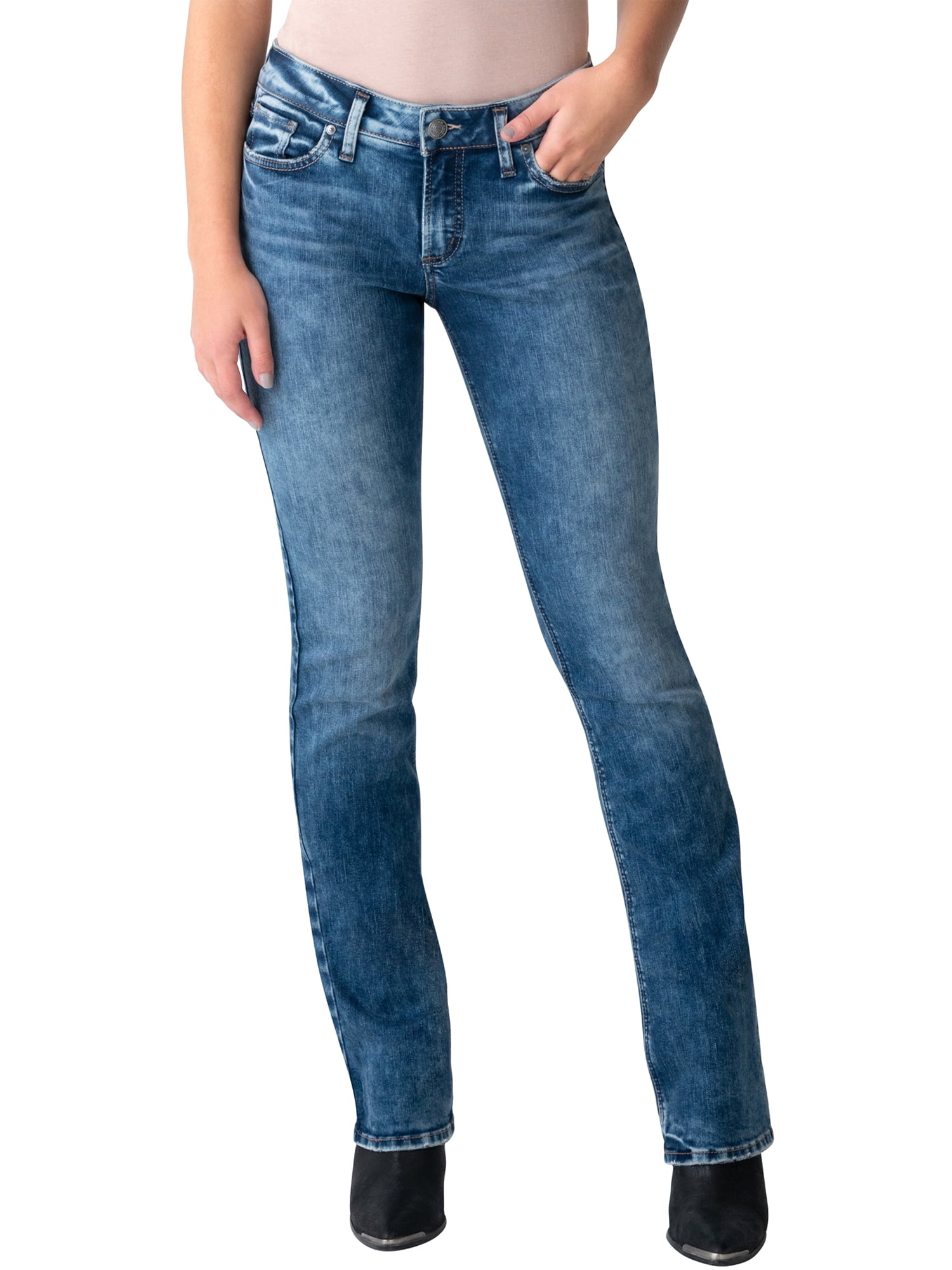 New Silver Womens Jeans Aiko Skinny 24x31 28x31 26x31 