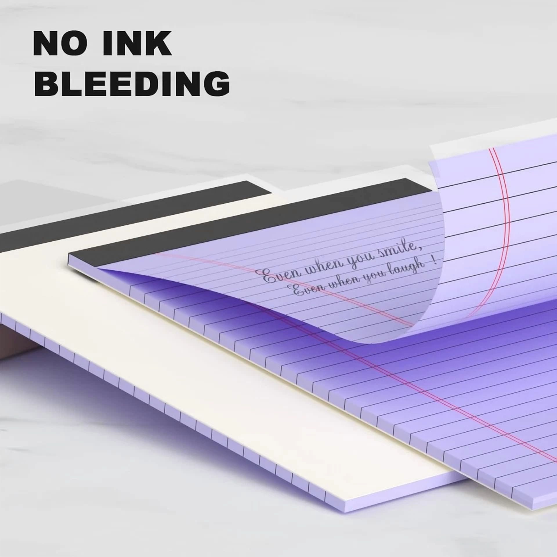 CRESTIN- Pink Purple Small Legal Pad 5 X 8 College Ruled Color &