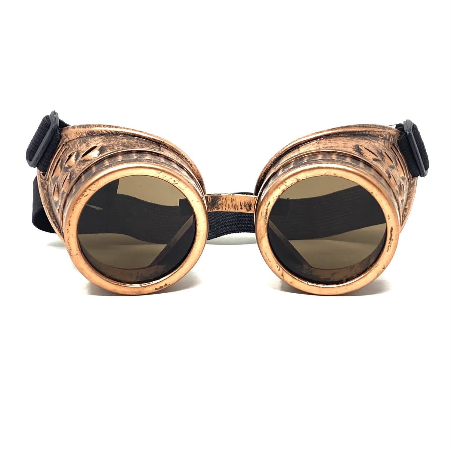 Steampunk Style Metallic Scientist Time Traveler Class Goggle Halloween Costume Cosplay Party