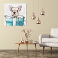 thumbnail image 2 of Wynwood Studio 'Fancy Jewel Puppy' Fashion and Glam Wall Art Canvas Print - Blue, White, 12" x 12", 2 of 2