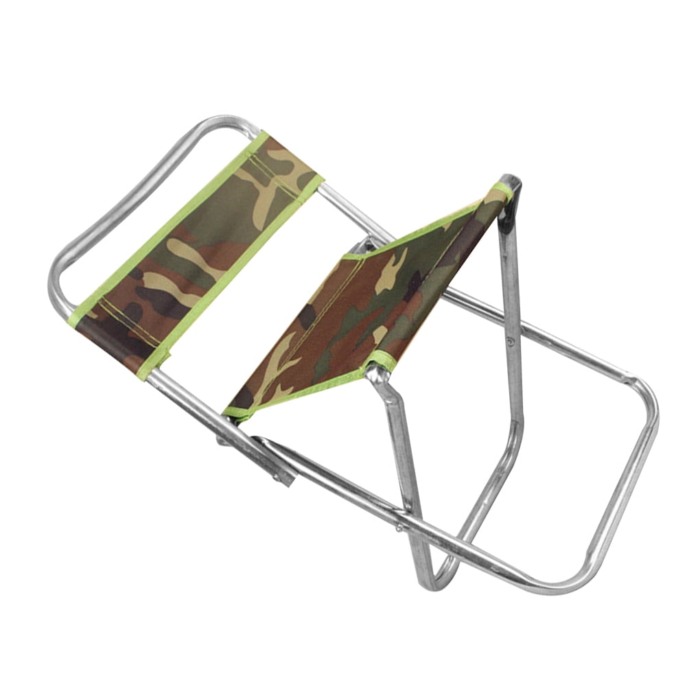 Camouflage Backrest Fishing Stool Portable Folding Chair Outdoor