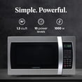 thumbnail image 2 of Farberware Countertop Microwave 1000 Watts, 1.3 Cu. Ft. - Microwave Oven With LED Lighting and Child Lock - Perfect for Apartments and Dorms - Easy Clean Stainless Steel, 2 of 5