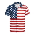 thumbnail image 5 of Camisas de moda para hombre con bandera hawaiana de Estados Unidos, ropa de marihuana, blusa de manga corta con estampado 3D para playa, ropa vintage Y2k, 5 of 5