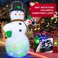 thumbnail image 5 of 7Ft Christmas Inflatables Snowman, Blow Up Snowman, Built-in Rotating Colorful Projector LED Lights Yard Decor for Party Indoor Garden Lawn Xmas, 5 of 8