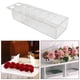thumbnail image 4 of Jarrón de flores rectangular, contenedor de flores, jarrón decorativo moderno largo para 30cmx10cmx6.5cm, 4 of 9
