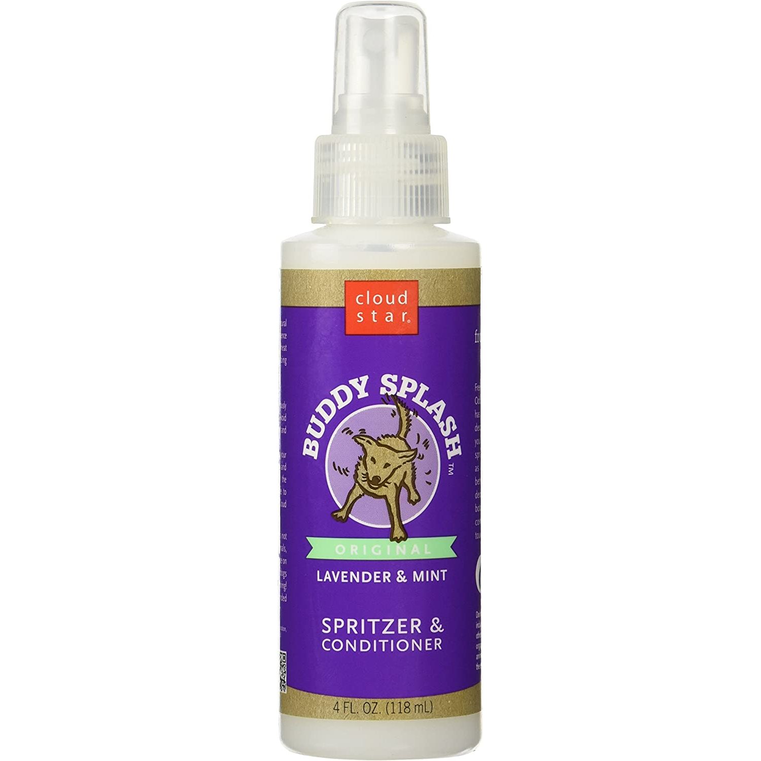 Buddy Splash Lavender & Mint Spritzer & Conditioner, 4 FZ, It's great to be a dog, but not so