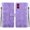 Purple, variant on Case for Apple iPhone 17e / 16e 6.1" Embossed Wallet, PU Leather Flip Folio Cover With Card Slots, Magnetic Closure, Kickstand, Wristband,Shockproof Protective Phone Case,Brown,For iPhone 17e / 16e
