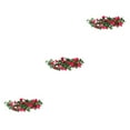 thumbnail image 4 of Kearding Planta de flores artificiales Rosas de vid falsas Plantas de boda Rosa de seda para jardín Restaurante Adornos de balcón Rosa roja Type1 NO1, 4 of 6