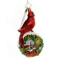 thumbnail image 2 of Christopher Radko Red Velvet Glass Ornament Bird Cardinal 1018306, 2 of 2