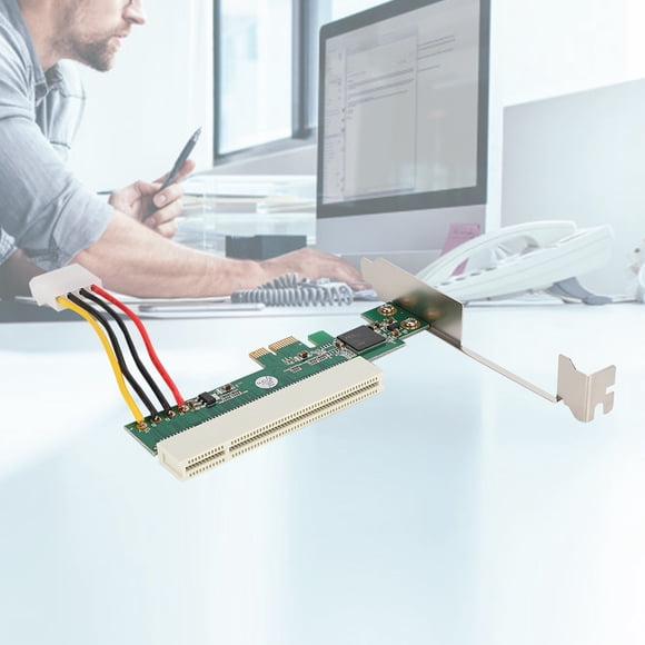 Riser Card, 32-Bit PCI Bus Bridge Riser Card 2.5Gbps PCI-E Adapter Card, ST43 PEX 8112 For  2000/NT/2003 XP/Vista/2008/Win 7
