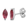thumbnail image 3 of 8X4mm Marquise Red Hydro 925 Steling Silver Solitaire Women Stud Wedding Earrings, 3 of 4