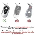 thumbnail image 5 of Xotic Tech Black TPU Grainy Leather Texture Key Fob Shell Cover Case, Compatible with Mercedes-Benz S-Class C-Class E-Class 3-Button Smart Keyless Entry Key, 5 of 7