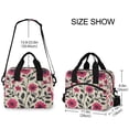 thumbnail image 2 of FORMRS Reusable Lunch Bag for Work School Leakproof Insulated Cooler with Adjustable Shoulder Strap, Pink Flowers, 2 of 6