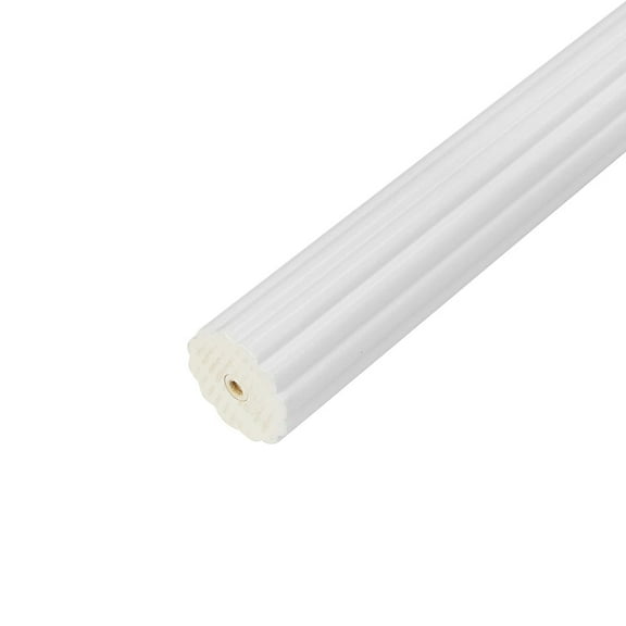 Lumi Mix and Match 6FT 1-3/8 in. Dia. Wood Single Rod in White (6FT 1-Piece)