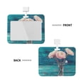 thumbnail image 2 of Bingfone Flowers In Glass Vase Card Badge Holder,For Girls Girly Women 4 X 3 Inch Nurses School Identity Cruise Travel Name Tags Cover Protector Case, 2 of 7