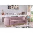 thumbnail image 2 of Meridian Furniture Julian Contemporary Velvet Sofa in Pink, 2 of 8