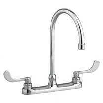American Standard Monterrey Top Mount Widespread 2-Handle Gooseneck Kitchen Faucet in Polished Chrome