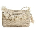 thumbnail image 5 of Rutledge & King Ashley Straw Crossbody Bag with Handle - Natural, 5 of 5