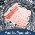 thumbnail image 7 of Sanmadrola Bath Tub Shower Mat 40 x 16 Inch Non-Slip and Extra Large, Bathtub Mat with Suction Cups, Machine Washable Bathroom Mats with Drain Holes Black, 7 of 7