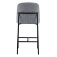 thumbnail image 4 of CHITA Modern Counter Height Bar Stool Set of 2, 27 inch Counter Stool with Back & Metal Legs, Fabric in Gray, 4 of 12