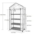 thumbnail image 2 of SESSLIFE Greenhouses for Outdoors, 4 Tiers Indoor Greenhouse with Wheels, Roll-up Zipper Door, Garden Plant Greenhouse Gent, 27.6" W x 19.3" D x 66.9" H, TE2438, 2 of 6