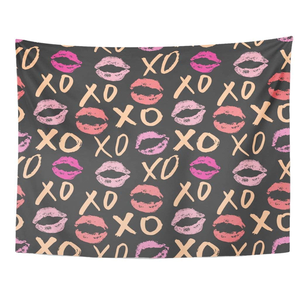 ZEALGNED XOXO Brush Lettering Signs Calligraphic Hugs and Kisses Phrase