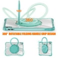 thumbnail image 3 of for iPad 11th Gen A16 2025 Case with Rotatable Stand Portable Handle, Protective Clear Shockproof Dropproof Rugged Carrying Shoulder Strap Kids Friendly Cover for iPad 10th Gen 10.9" 2022, Lightgreen, 3 of 16