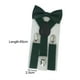 thumbnail image 4 of Tirantes para niños Tirantes ajustables con pajarita Pantalones para niñas y niños Verde oscuro, 4 of 9
