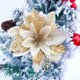 thumbnail image 2 of 10 piezas de flores de Navidad artificiales para decoración de árboles de Navidad, adornos de año nuevo de guirnalda de banquete de boda de Navidad Muyoka Hogar, 2 of 6