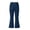 Navy, variant on Girls Cargo Flare Pants Bell Bottom Leggings with Pockets Elastic Waist Stretch Bootcut Trousers for Daily Wear (5-15 Years)