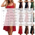 thumbnail image 3 of Bxsruta Womens Sundress Polka Dot Midi Dress Slit Summer Casual Dresses, 3 of 8