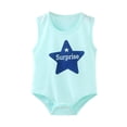 thumbnail image 1 of Akiihool Baby Bodysuits Unisex Baby Bodysuit, Organic Cotton Short Sleeve Clothes, Ultra Soft Newborn Essentials for Boys & Girls (Light Blue,3-6 Months), 1 of 3
