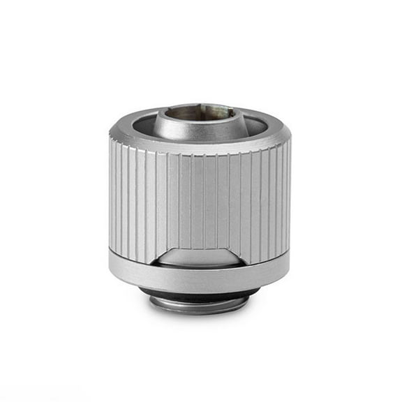 EKWB EK-Quantum Torque STC-10/16 Compression Fitting for Soft Tubing, 10/16mm (3/8" ID, 5/8" OD), Satin Titanium