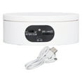 thumbnail image 1 of Rotating Display Stand 5.5lb Load Capacity 360 Degree Photography Turntable Plug in Battery Knob Speed Control White, 1 of 6