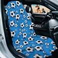 thumbnail image 2 of Xixirimido Gym Car Seat Cover Towel Sweatproof Protector for Post-Workout Large Universal Front Seat Mat Non-Slip for Cars, Trucks, SUVs, Soccer Balls Blue, 2Pack, 2 of 8