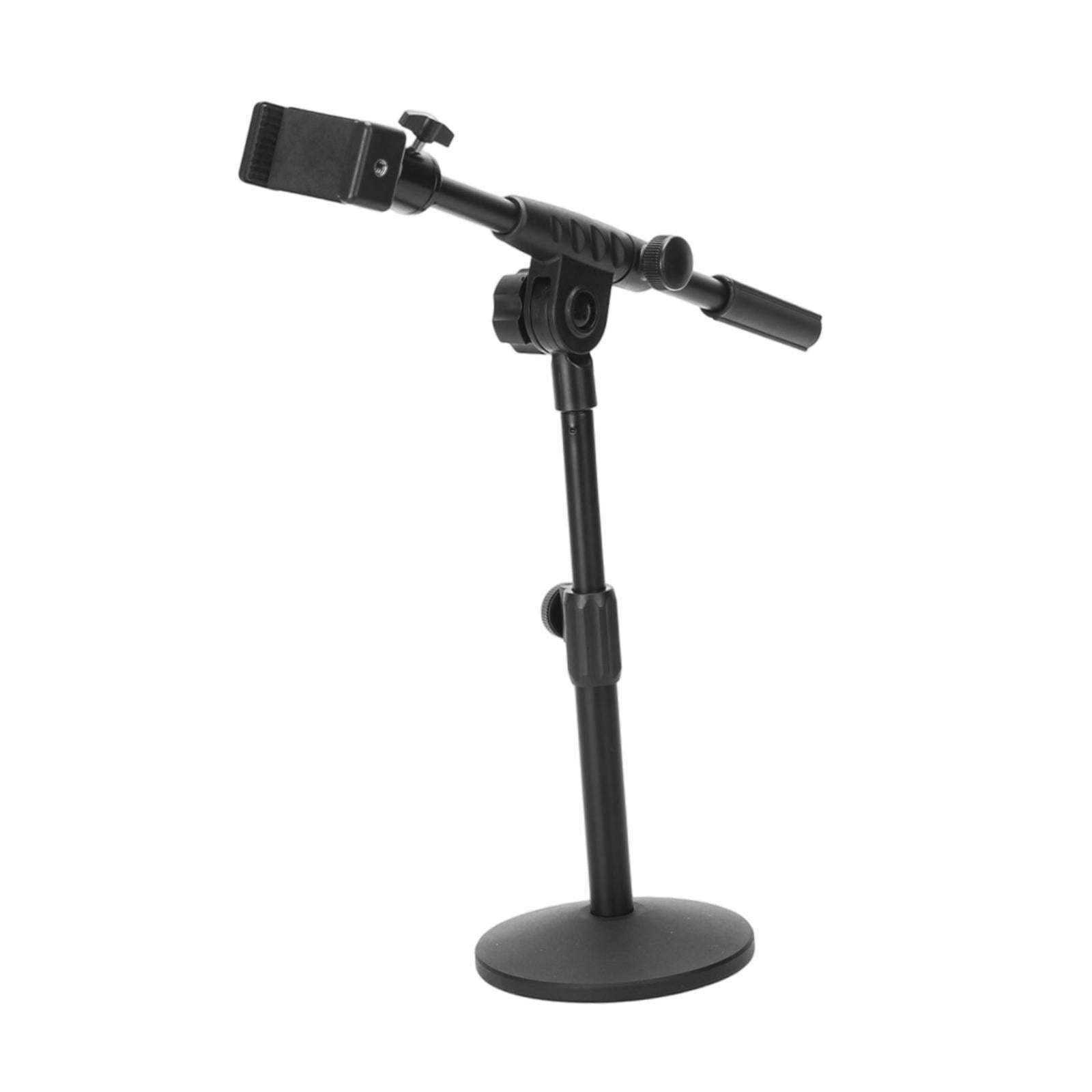 LeeQinersw Microphone Stand 12.60inch for Stage Studio Concert Performances Home Office Phone clip