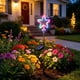 thumbnail image 4 of Patriotic 4th Of July Solar Star Ground Light Red White Blue Neon Outdoor Route Light For Independence Day Yard Decor, 4 of 8