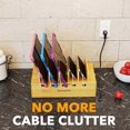 thumbnail image 4 of 2025 Latest Model Bamboo Charging Station for Multiple Devices, Cell Phone, 4 of 5