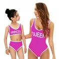 thumbnail image 6 of URMAGIC Family Matching Mother Child Letter Print Swimsuit Monokini Women Toldder Girl One Piece Bathing Suit Swimwear, 6 of 13