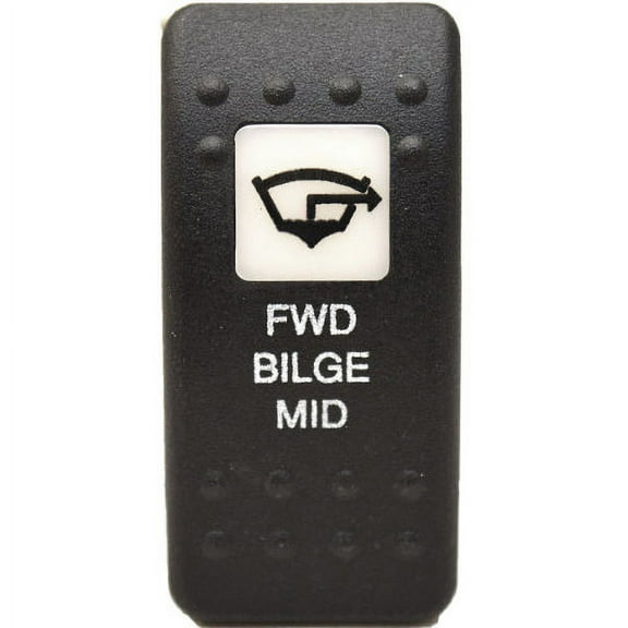 Carling Boat Rocker Switch Cover | "Fwd Bilge Mid" Lighted Actuator