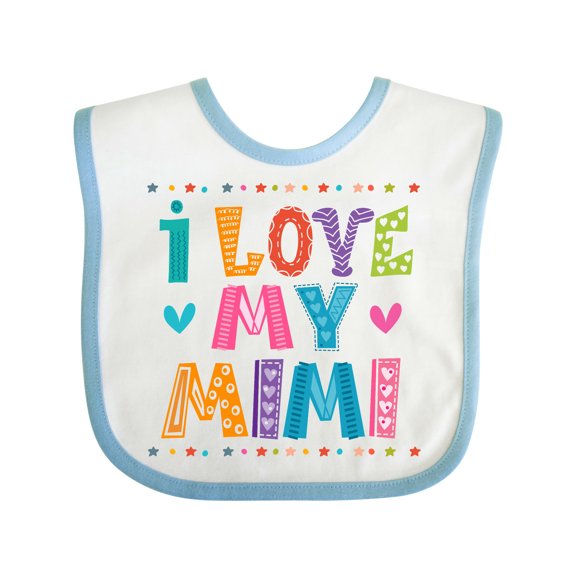 Inktastic I Love My Mimi for Babies Boys or Girls Baby Bib
