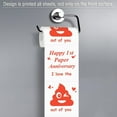thumbnail image 4 of Happy Anniversary Toilet Paper Roll Funny 1st Anniversary for Men and Women Valentines Funny Novelty Wedding or Dating One Year Present for Him or Her Party Decorations Supplies, 4 of 5
