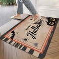 thumbnail image 3 of Pumpkin Skull Bat Spider Door Mat,Non-Slip Doormat Happy Halloween Low-Profile Door Mat 17x30 Inch Switch Rug for Winter Holiday Home Kitchen, 3 of 6