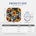 thumbnail image 3 of Wukai Vintage Sunflowes Print Windshield Sun Shade, Car Front Window Shades Sunshade Cover Sun Visor Shield Block Automotive Interior Protector Blocks UV Rays-Small, 3 of 6